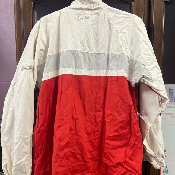 Y2K vintage Limelight Ski Jacket Shell Red and White Sz M - Picture 9 of 15